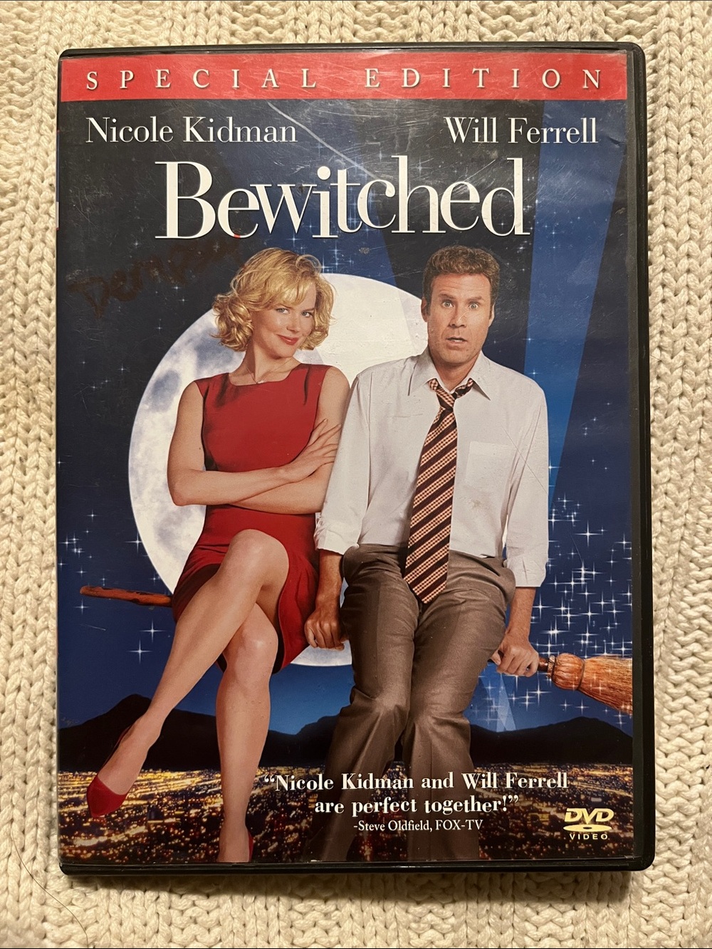 Bewitched (Special Edition) DVD - Nicole Kidman, Will Ferrell - Blue & Red Cover